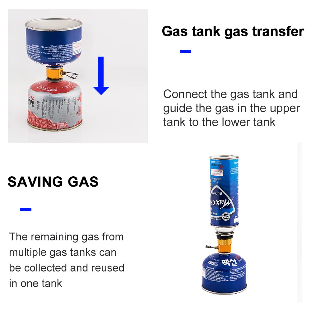 ADAPTADOR RECARGADOR DE GAS WIDESEA | RELLENADOR BOMBONA BUTANO | QUEMADOR SUPERVIVENCIA OUTDOOR