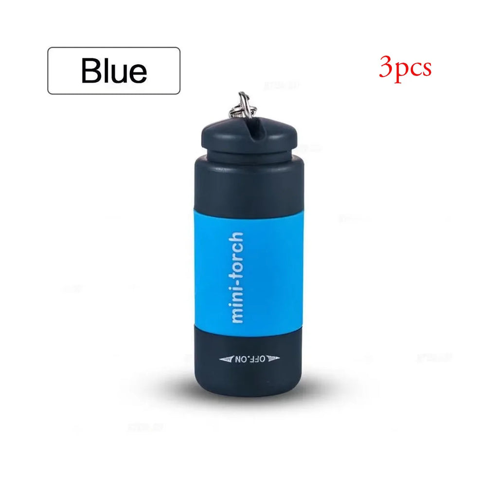 LINTERNA LLAVERO DE BOLSILLO IMPERMEABLE - MINI LED RECARGABLE USB PARA CAMPING, SENDERISMO Y EXTERIOR
