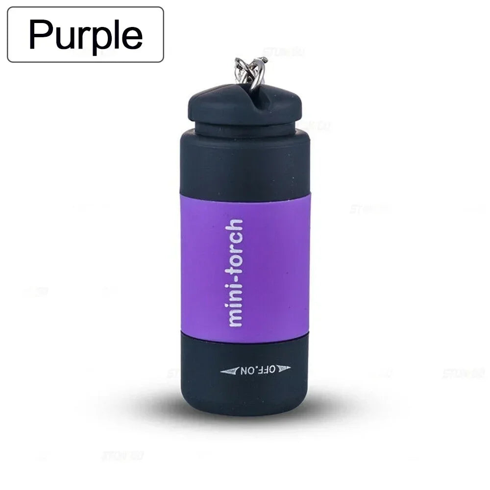 LINTERNA LLAVERO DE BOLSILLO IMPERMEABLE - MINI LED RECARGABLE USB PARA CAMPING, SENDERISMO Y EXTERIOR