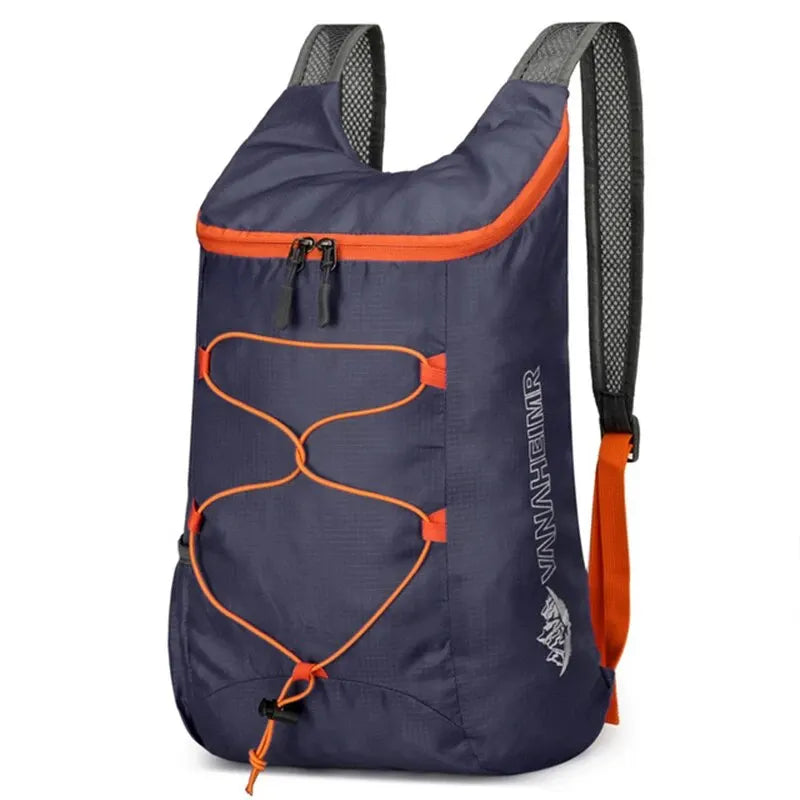MOCHILA PLEGABLE MULTIFUNCIONAL PARA EXTERIOR - LIGERA, IMPERMEABLE DE NYLON PARA CAMPING, SENDERISMO Y VIAJE