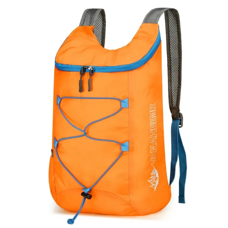 MOCHILA PLEGABLE MULTIFUNCIONAL PARA EXTERIOR - LIGERA, IMPERMEABLE DE NYLON PARA CAMPING, SENDERISMO Y VIAJE