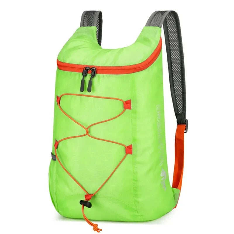 MOCHILA PLEGABLE MULTIFUNCIONAL PARA EXTERIOR - LIGERA, IMPERMEABLE DE NYLON PARA CAMPING, SENDERISMO Y VIAJE