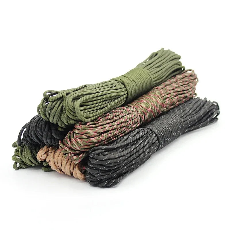 CUERDA PARACORD 550 — 7 NÚCLEOS | 4mm | CAMPING, SENDERISMO Y SUPERVIVENCIA