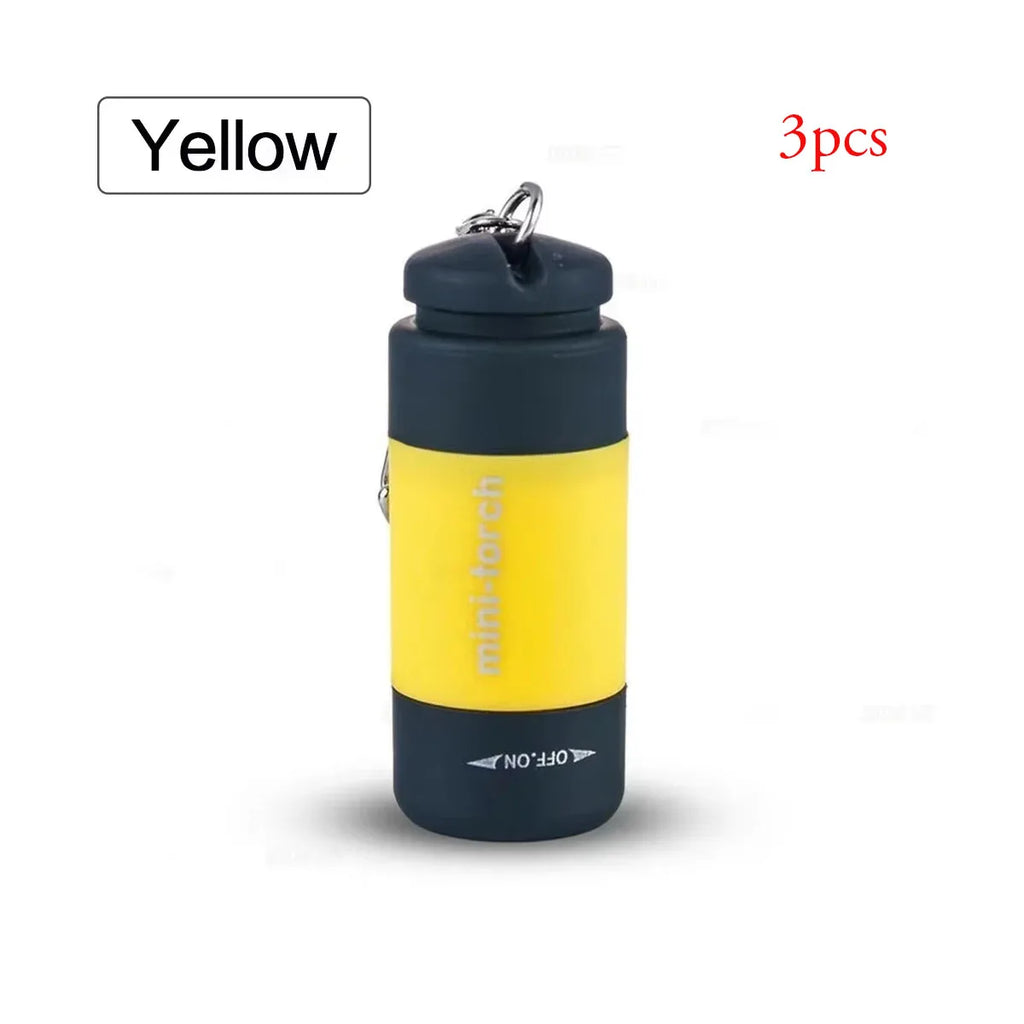 LINTERNA LLAVERO DE BOLSILLO IMPERMEABLE - MINI LED RECARGABLE USB PARA CAMPING, SENDERISMO Y EXTERIOR