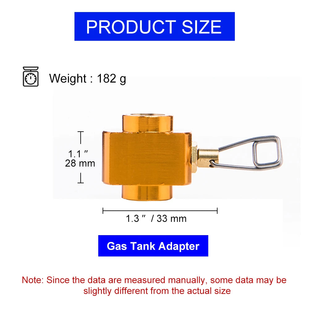 ADAPTADOR RECARGADOR DE GAS WIDESEA | RELLENADOR BOMBONA BUTANO | QUEMADOR SUPERVIVENCIA OUTDOOR