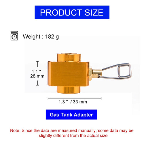 ADAPTADOR RECARGADOR DE GAS WIDESEA | RELLENADOR BOMBONA BUTANO | QUEMADOR SUPERVIVENCIA OUTDOOR