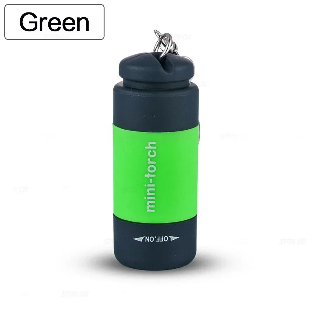 LINTERNA LLAVERO DE BOLSILLO IMPERMEABLE - MINI LED RECARGABLE USB PARA CAMPING, SENDERISMO Y EXTERIOR