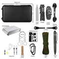 KIT DE SUPERVIVENCIA DE EMERGENCIA PROFESIONAL - EQUIPO TÁCTICO MULTIFUNCIÓN PARA CAMPING, PRIMEROS AUXILIOS SOS Y AVENTURA