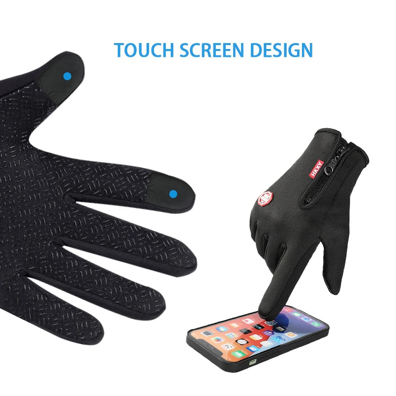 GUANTES TÉRMICOS DE INVIERNO PARA HOMBRE Y MUJER - IMPERMEABLES, PANTALLA TÁCTIL Y APTOS PARA CICLISMO Y ESQUÍ