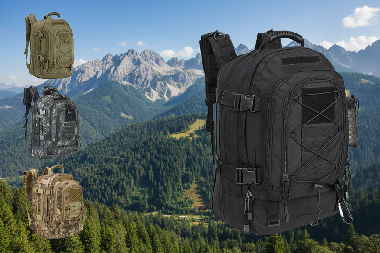 MOCHILA TÁCTICA 60L ARMY MOLLE - RUCKSACK MILITAR PARA SENDERISMO, CAMPING Y CAZA