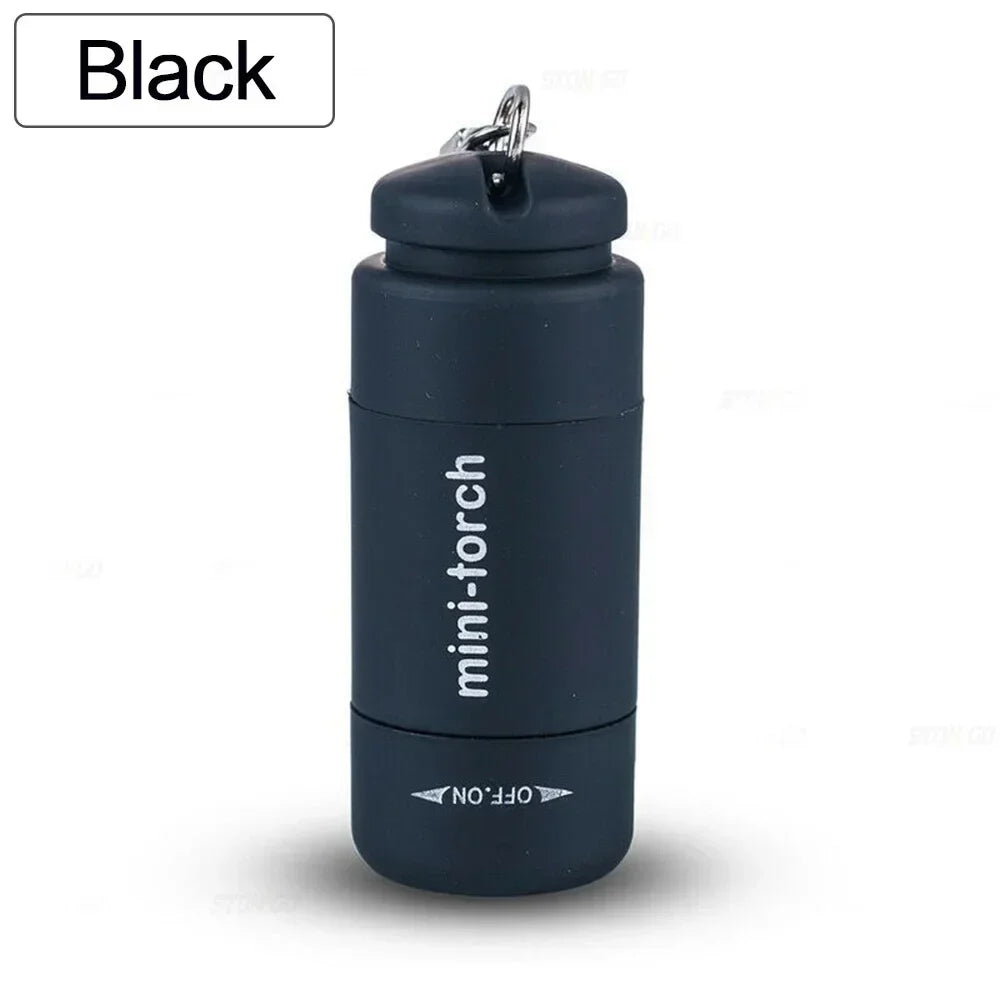 LINTERNA LLAVERO DE BOLSILLO IMPERMEABLE - MINI LED RECARGABLE USB PARA CAMPING, SENDERISMO Y EXTERIOR