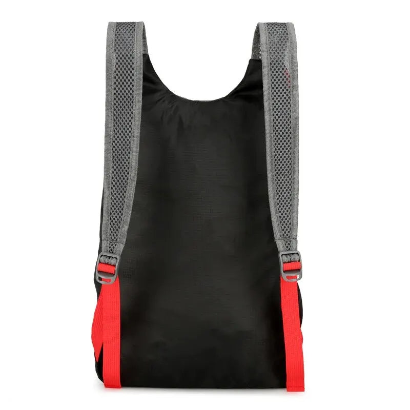 MOCHILA PLEGABLE MULTIFUNCIONAL PARA EXTERIOR - LIGERA, IMPERMEABLE DE NYLON PARA CAMPING, SENDERISMO Y VIAJE