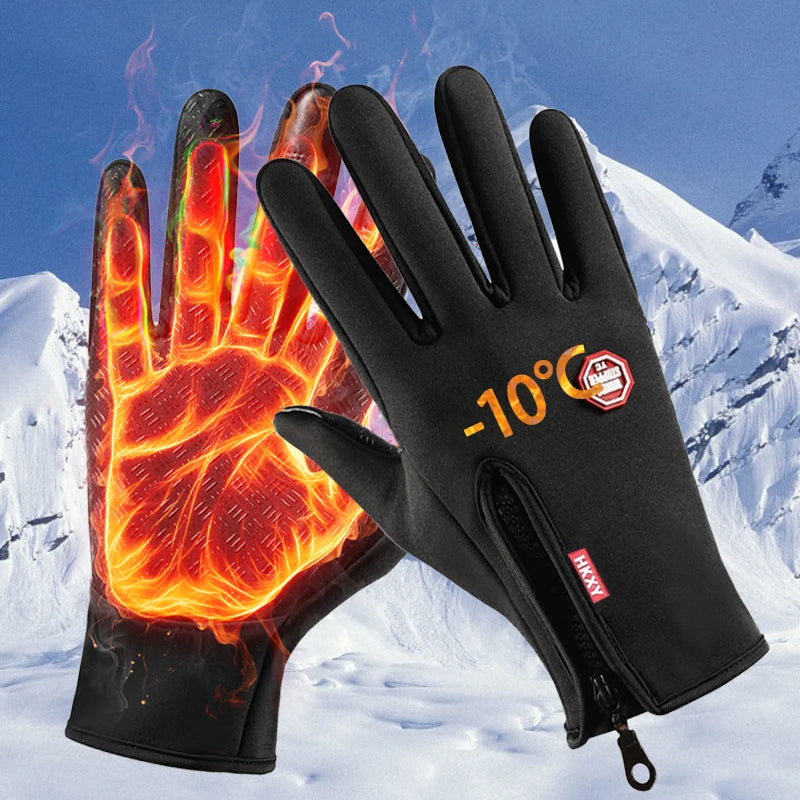 GUANTES TÉRMICOS DE INVIERNO PARA HOMBRE Y MUJER - IMPERMEABLES, PANTALLA TÁCTIL Y APTOS PARA CICLISMO Y ESQUÍ