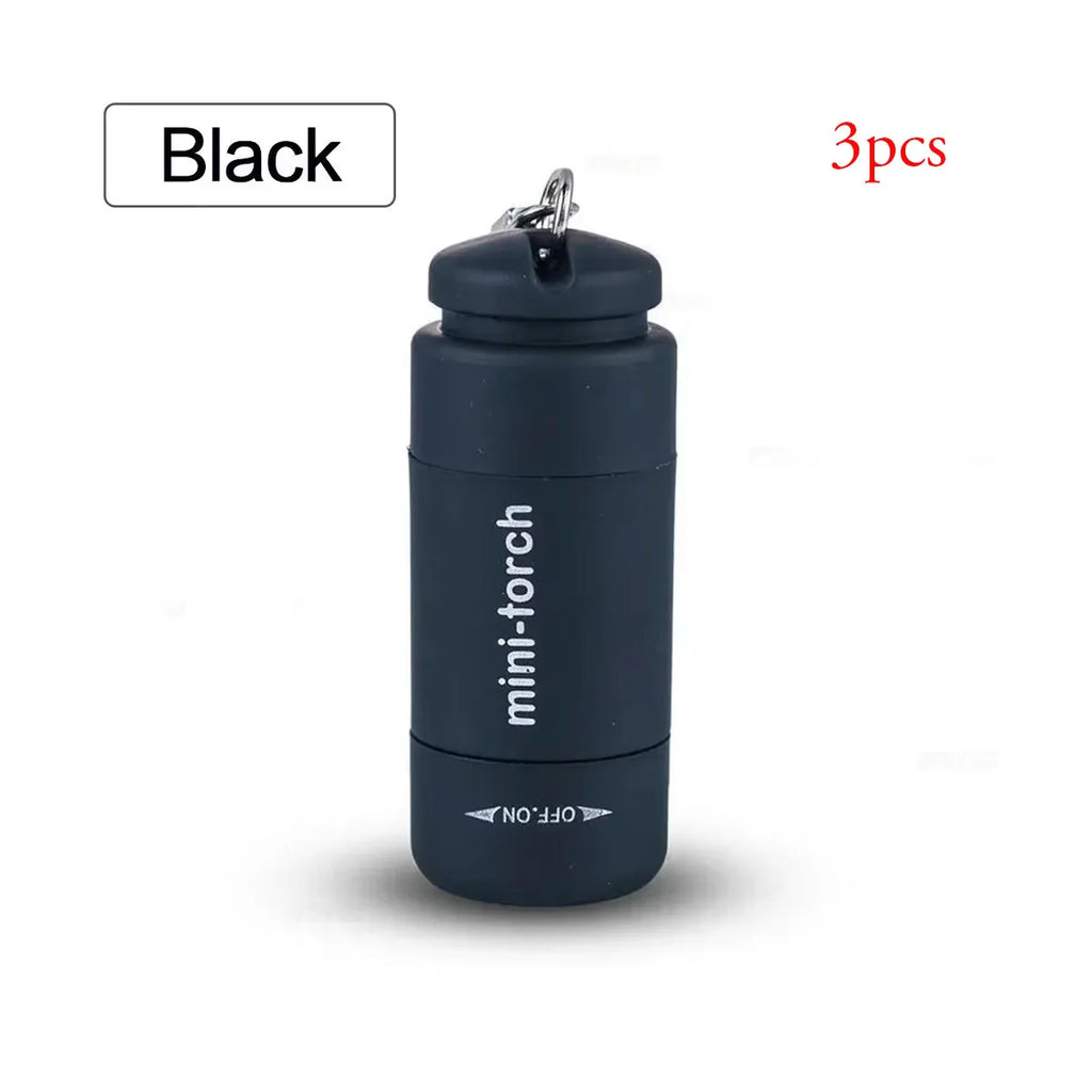 LINTERNA LLAVERO DE BOLSILLO IMPERMEABLE - MINI LED RECARGABLE USB PARA CAMPING, SENDERISMO Y EXTERIOR