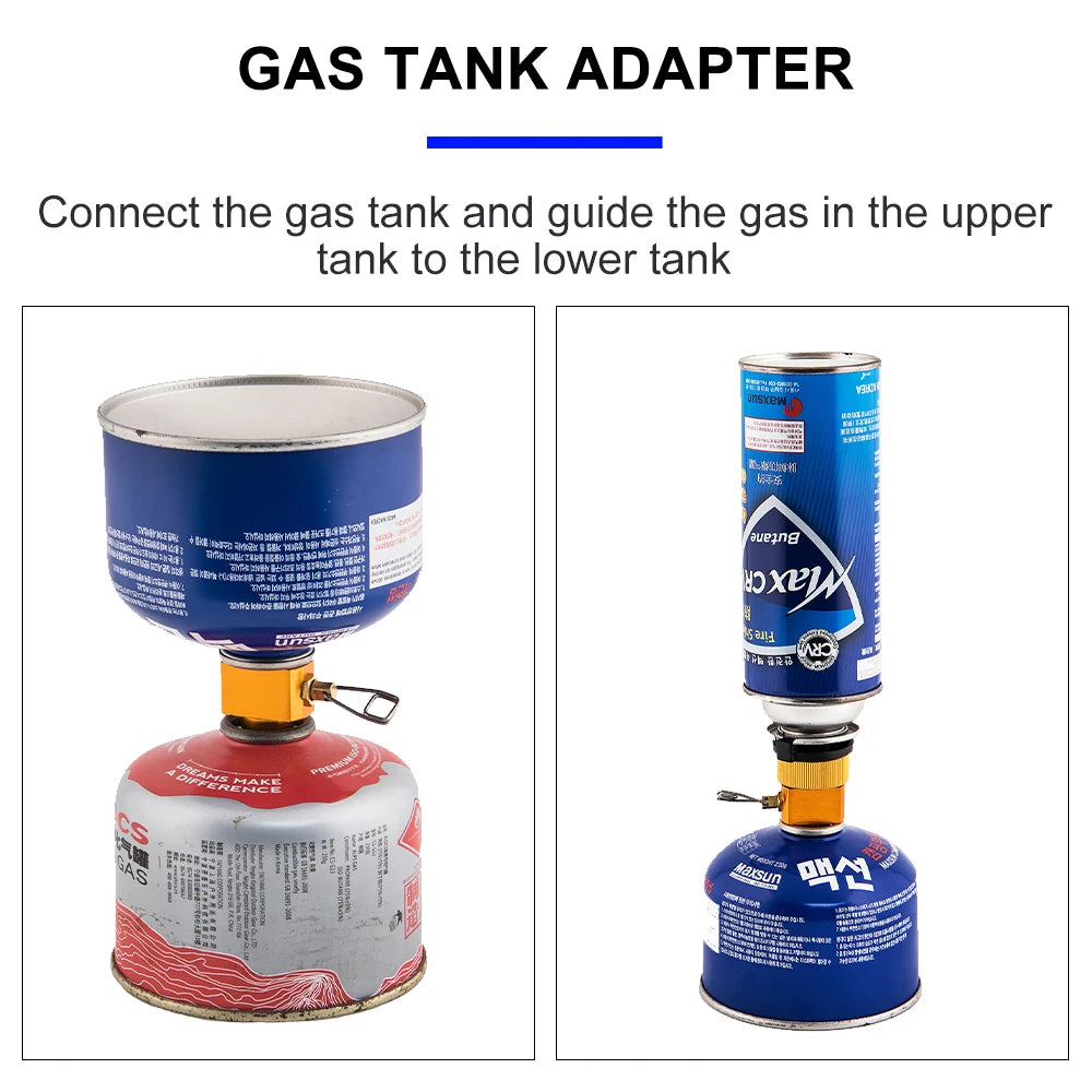 ADAPTADOR RECARGADOR DE GAS WIDESEA | RELLENADOR BOMBONA BUTANO | QUEMADOR SUPERVIVENCIA OUTDOOR