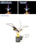 HORNILLO DE GAS PLEGABLE PARA CAMPING - QUEMADOR PORTÁTIL MINI DE SUPERVIVENCIA PARA PICNIC Y COCINA AL AIRE LIBRE