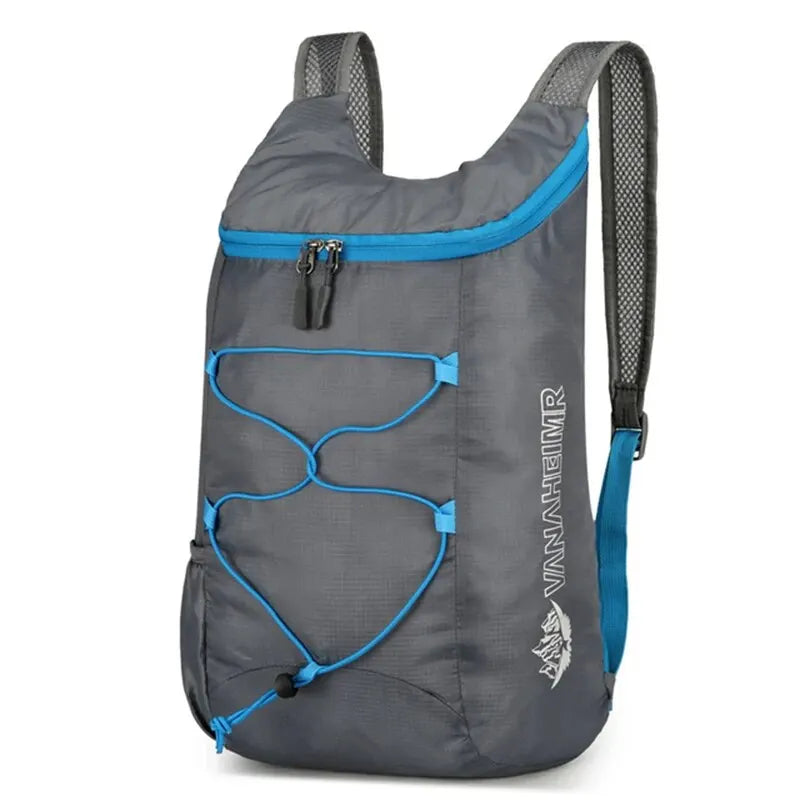 MOCHILA PLEGABLE MULTIFUNCIONAL PARA EXTERIOR - LIGERA, IMPERMEABLE DE NYLON PARA CAMPING, SENDERISMO Y VIAJE